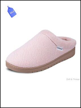 isotoner Women's Indoor/Outdoor Slip-on Diamond Microterry Gemma Clog Slippers